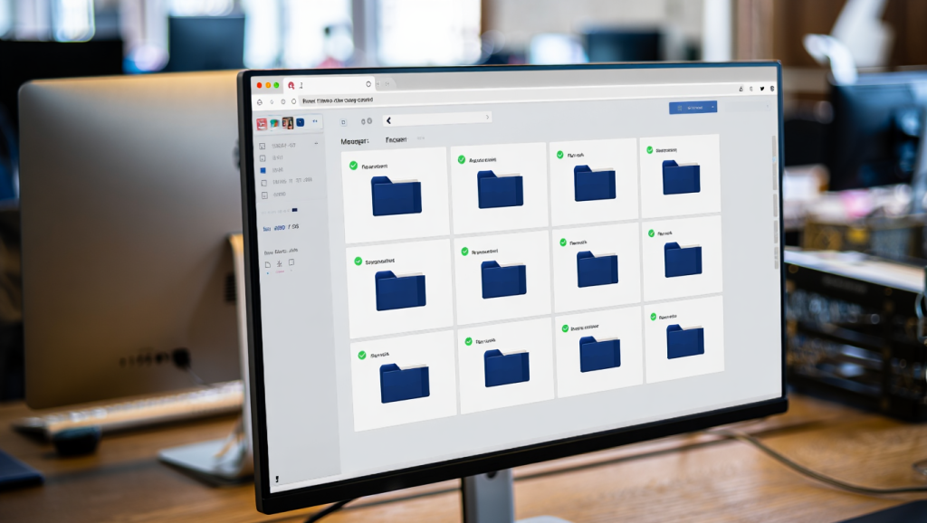 Desktop Dropbox Folder Green Checkmarks