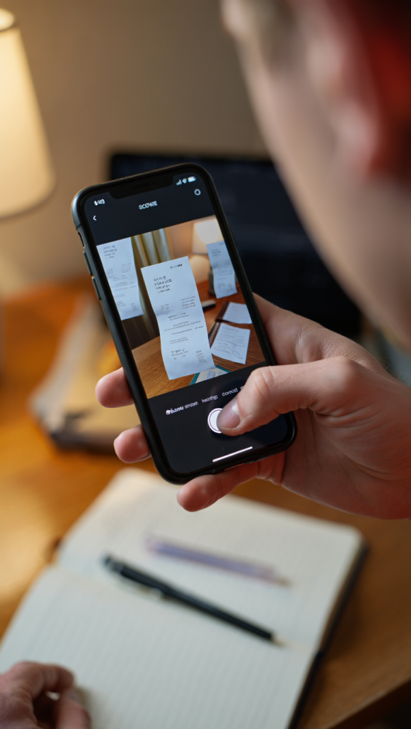 Dropbox App Document Scanner Feature