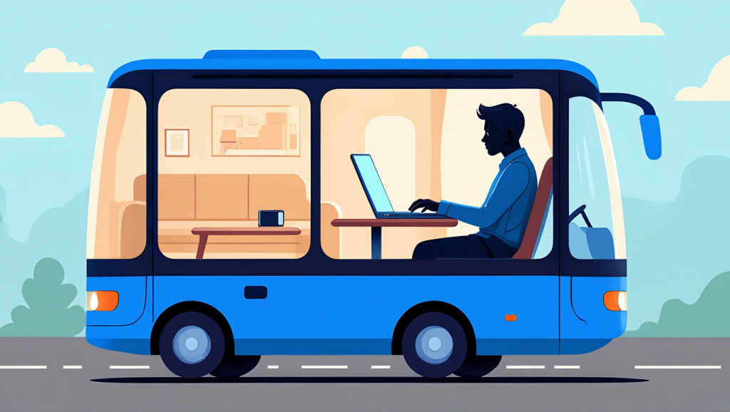 Dropbox Founder Concept Art Bus