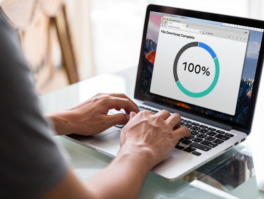 Fast Outlook Download Process Complete