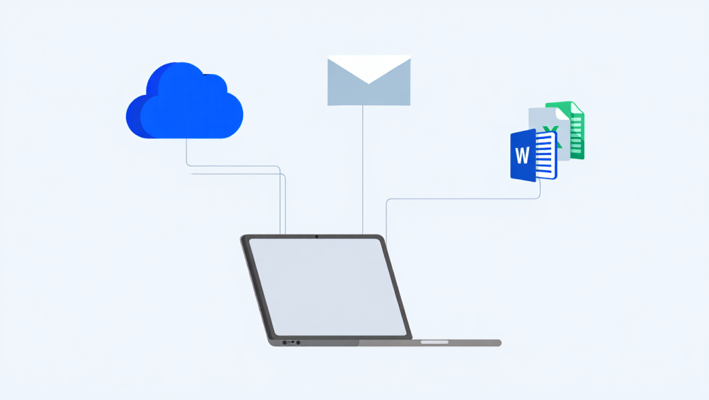 OWA 365 cloud synchronization concept